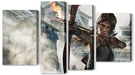 Модульная картина - tomb raider definitive edition, crystal dynamics, lara croft
