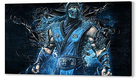 mortal kombat, sub zero, art
