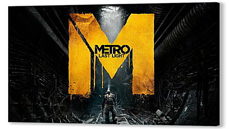Постер (плакат) - metro last light, game, sign
