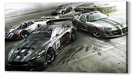 Постер (плакат) - grid autosport, codemasters racing, race driver

