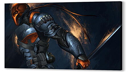 Постер (плакат) - batman, arkham origins, deathstroke