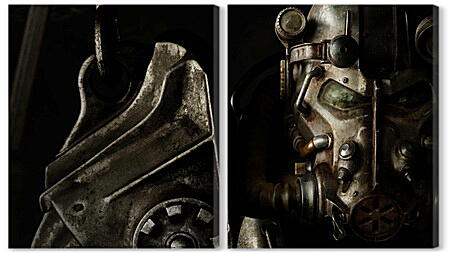 Модульная картина - fallout 4, paladin, armor

