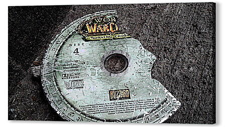Постер (плакат) - world of warcraft, disk, cover