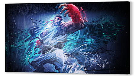 Картина маслом - street fighter x tekken, ryu, angry