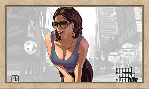 Картина - girl, gta 4, sunglasses
