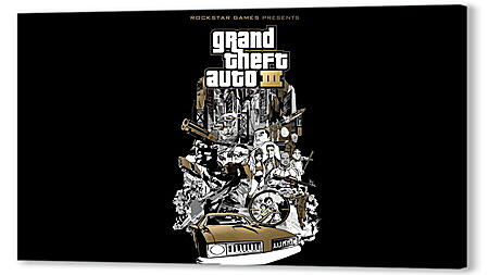 Постер (плакат) - gta, grand theft auto 3, graphics
