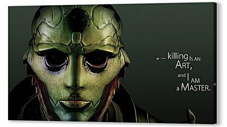 Картина маслом - mass effect 3, thane krios, quote
