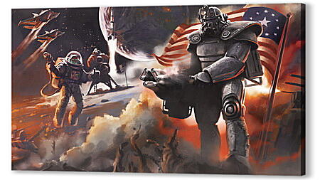 Постер (плакат) - fallout 4, bethesda softworks, bethesda game studios

