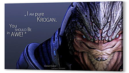 Картина маслом - mass effect, urdnot grunt, quote
