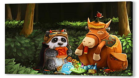 dota 2, panda, courier
