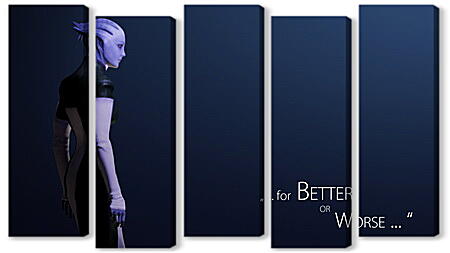 Модульная картина - mass effect, liara tsoni, quote
