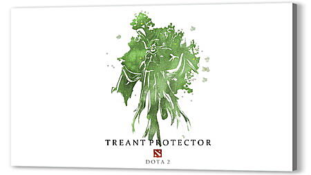 Постер (плакат) - treant protector, dota 2, art
