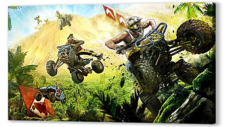 Картина маслом - mad riders, quad, race