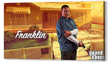Постер (плакат) - clinton, franklin, grand theft auto v
