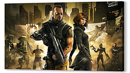 Постер (плакат) - deus ex the fall, deus ex, cyberpunk action role-playing-stealth