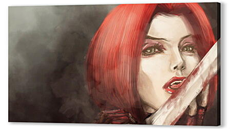 Картина маслом - bloodrayne, girl, blood