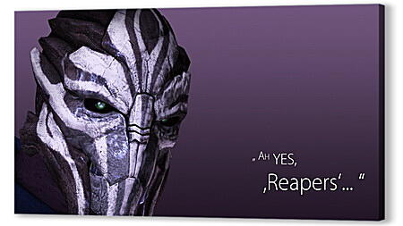 Картина маслом - mass effect 3, turian councilor, quote
