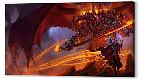 Постер (плакат) - sword coast legends, monster, demon

