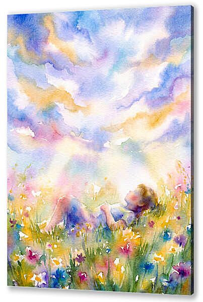 Что на небе? акварель