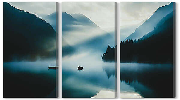 Модульная картина - Горы утром