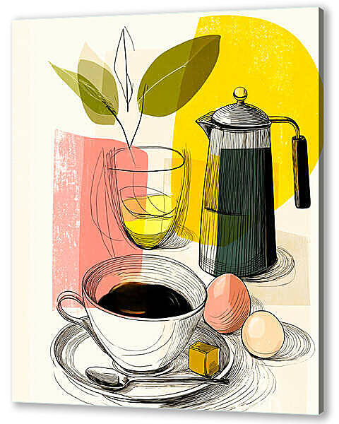 Красивый завтрак, для кухни