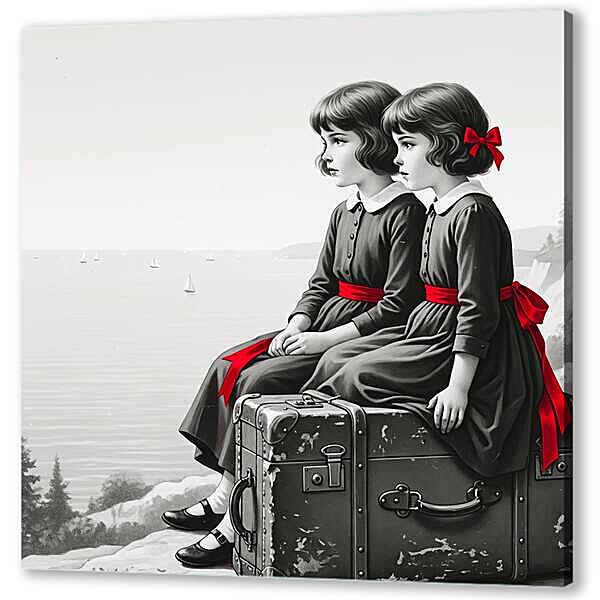 Девочки, чб постер