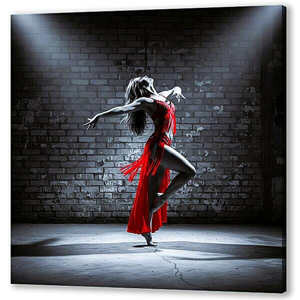 Танец, чб постер