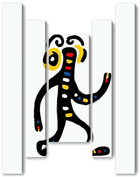 Модульная картина - Танцую, весёлая графика