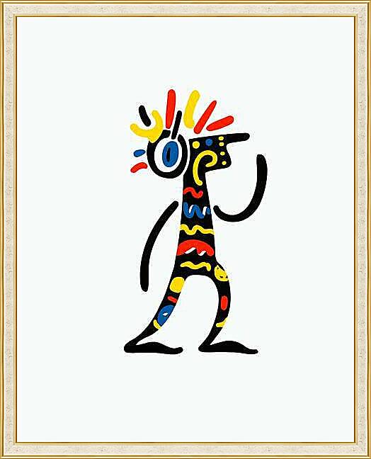 Картина - В наушниках, весёлая графика