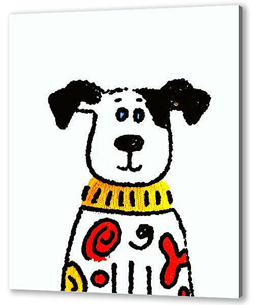 Постер (плакат) - Пёс, весёлая графика