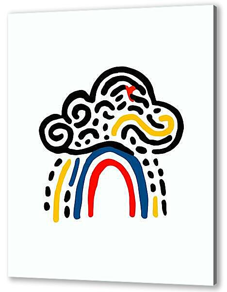 Постер (плакат) - Туча, весёлая графика