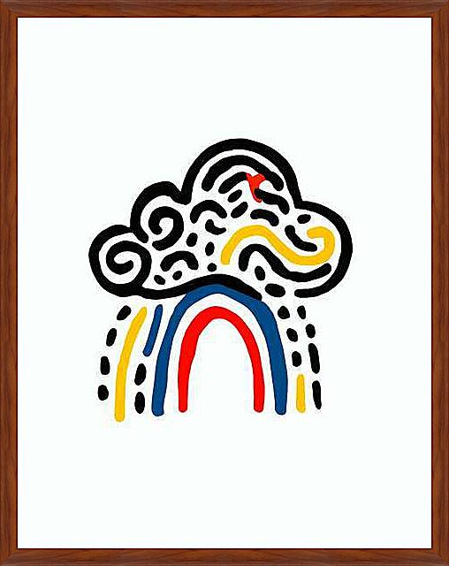 Картина - Туча, весёлая графика