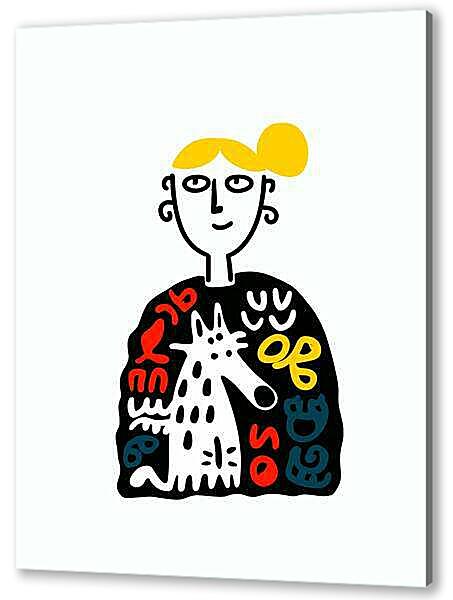 Любимый пёсик, веселая графика