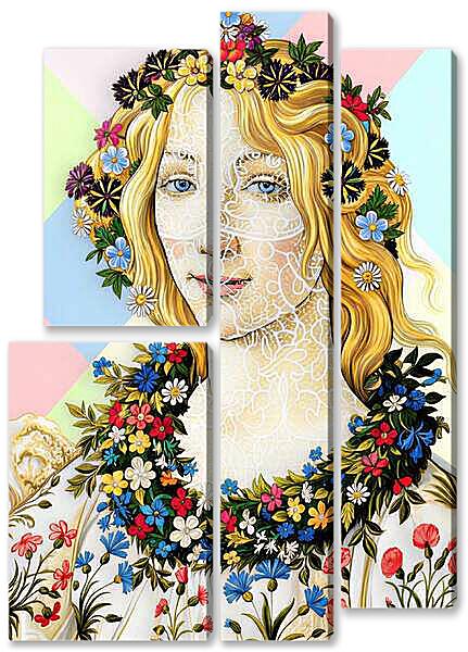Модульная картина - Женские образы5