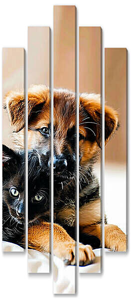Модульная картина - Домашние любимцы