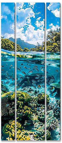 Модульная картина - Подводное царство