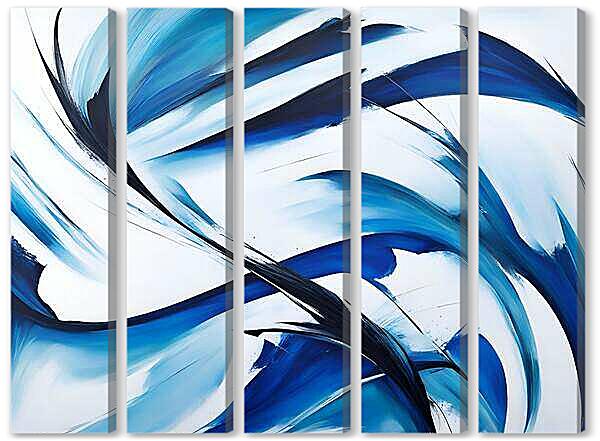 Модульная картина - Синий вихрь