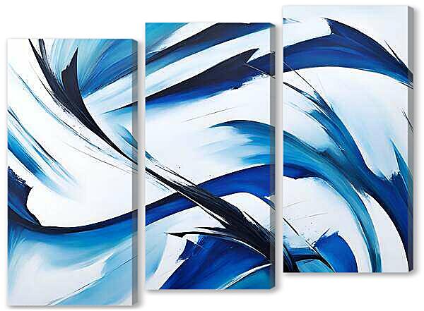 Модульная картина - Синий вихрь