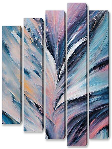 Модульная картина - Фиолетовое течение