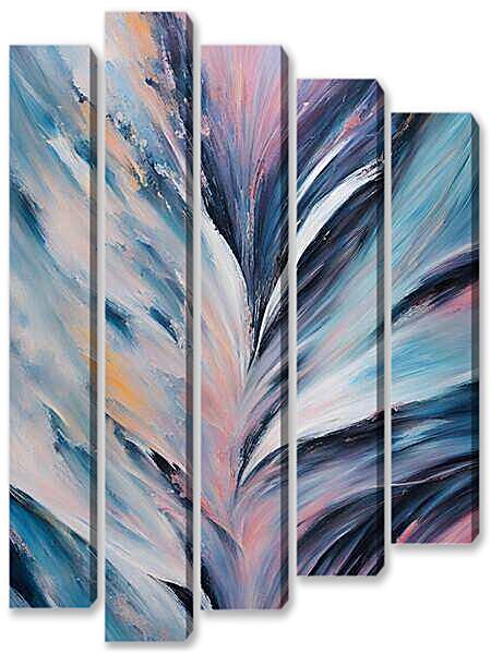 Модульная картина - Фиолетовое течение