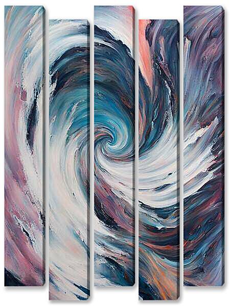 Модульная картина - Фиолетовый водоворот