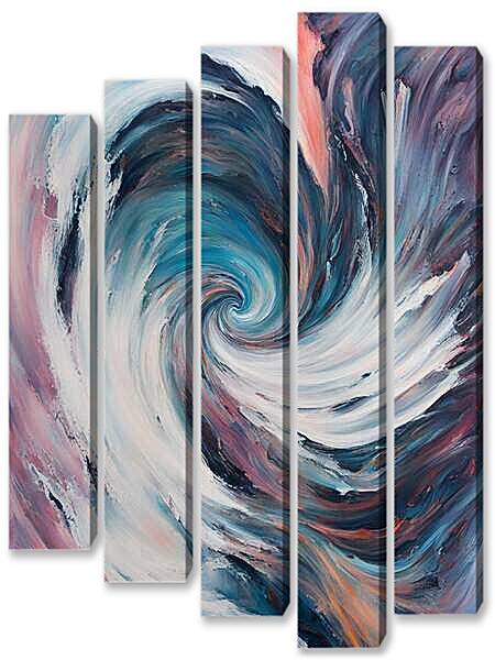 Модульная картина - Фиолетовый водоворот