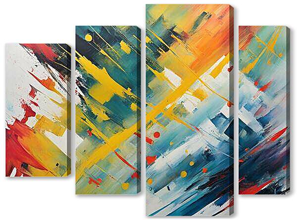 Модульная картина - Морской закат