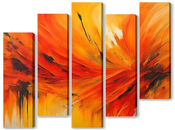 Модульная картина - Пламя