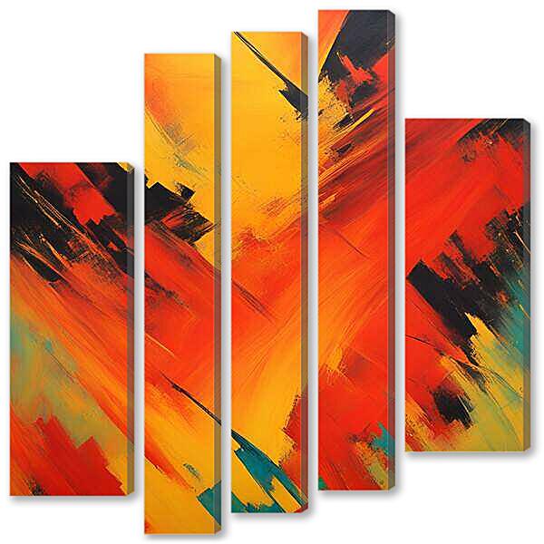 Модульная картина - Пламя №2