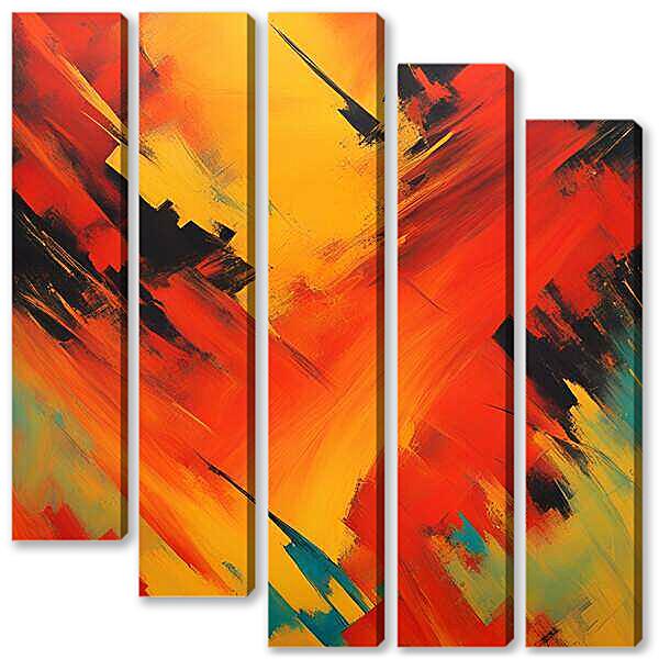 Модульная картина - Пламя №2