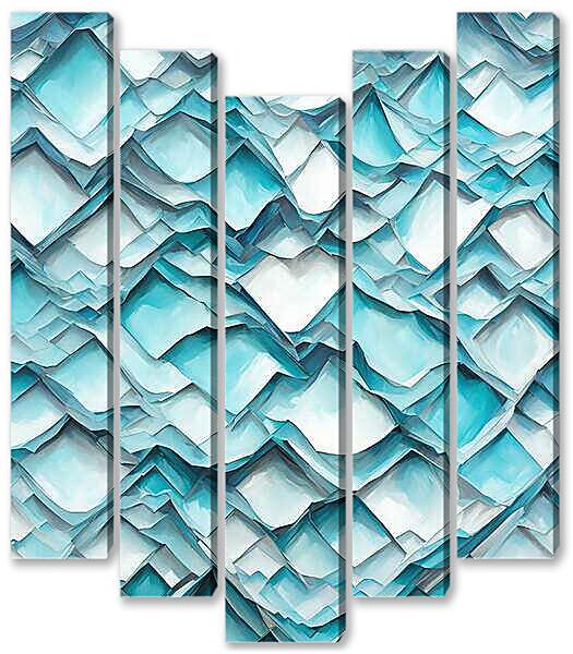 Модульная картина - Ледяная стена