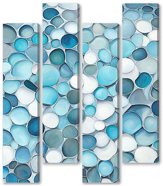 Модульная картина - Абстрактные капли