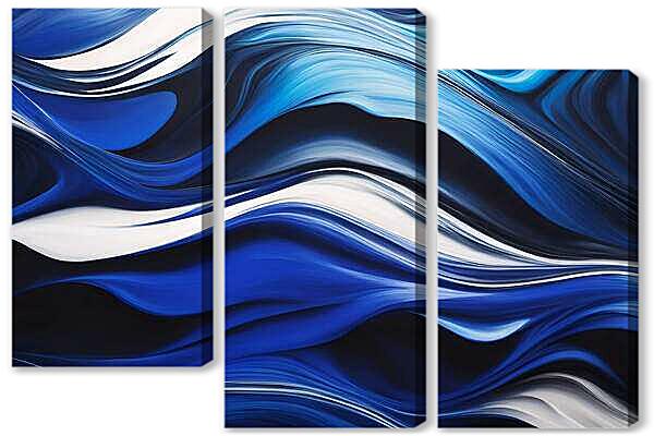 Модульная картина - Ярко-синий