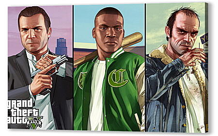 Постер (плакат) - Grand Theft Auto V

